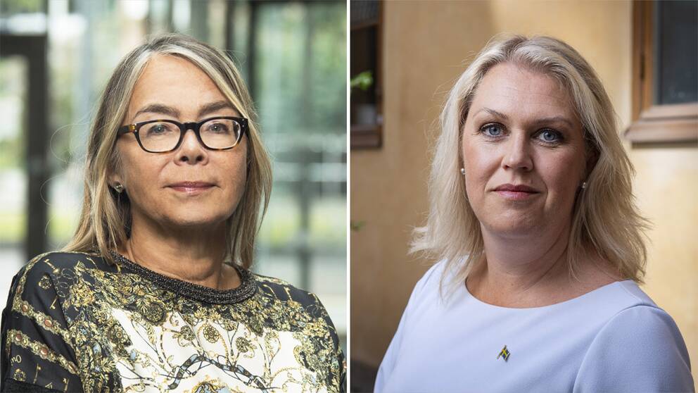Malin Östling, verksamhetsdirektör på SiS ungdomsvård söder och socialminister Lena Hallengren (S).