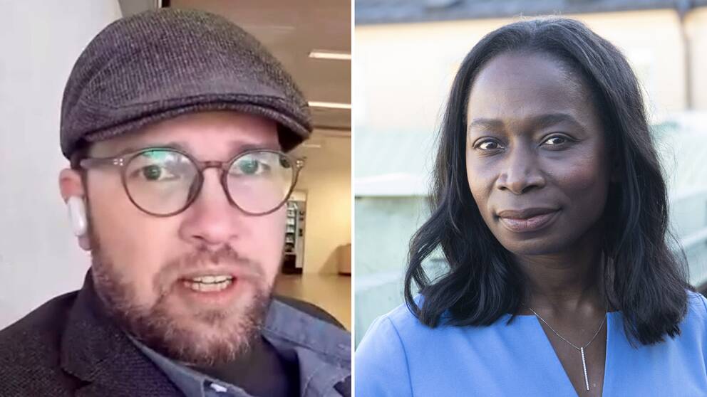 Sverigedemokraternas partiledare Jimmie Åkesson och Liberalernas partiledare Nyamko Sabuni