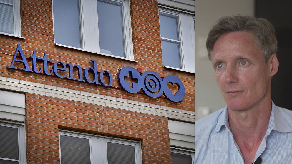 Attendoskylt och vd:n Martin Tivéus.