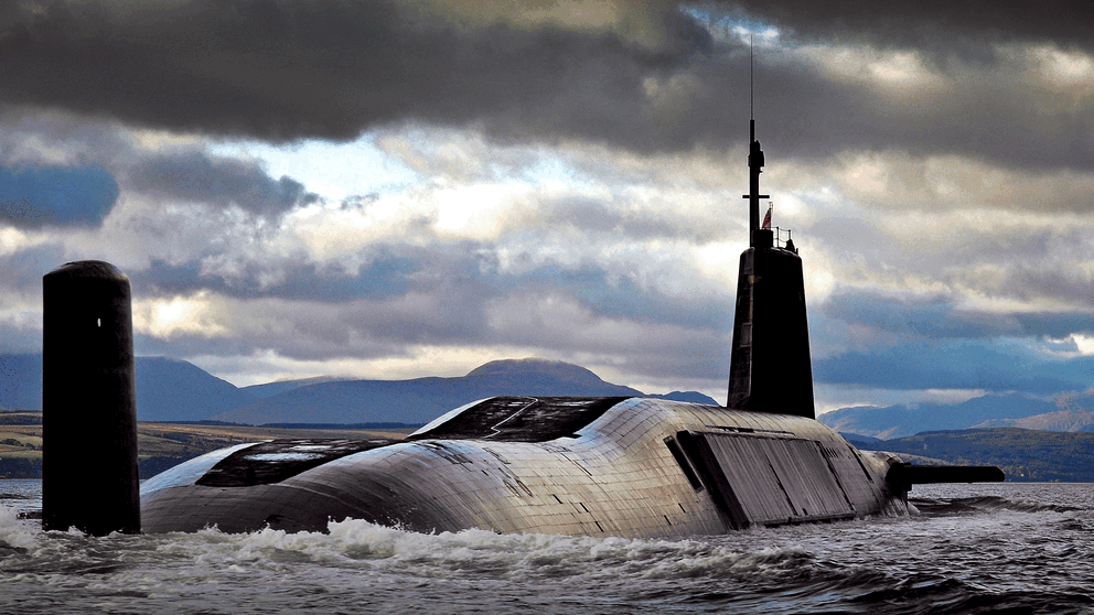 Storbritanniens strategiska ubåtar bär landets kärnvapen.  