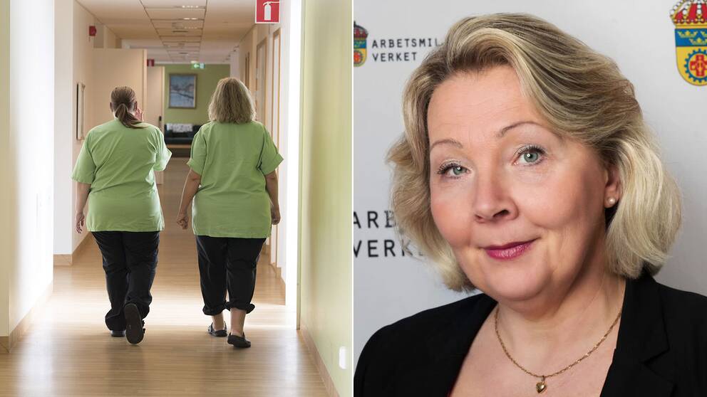 Förra våren betonade Arbetsmiljöverkets ledning att man slöt upp bakom Folkhälsomyndighetens rekommendationer – och inte hade någon allvarlig kritik. Hör svaren som Arbetsmiljöverkets högsta chef gav till SVT:s reporter.