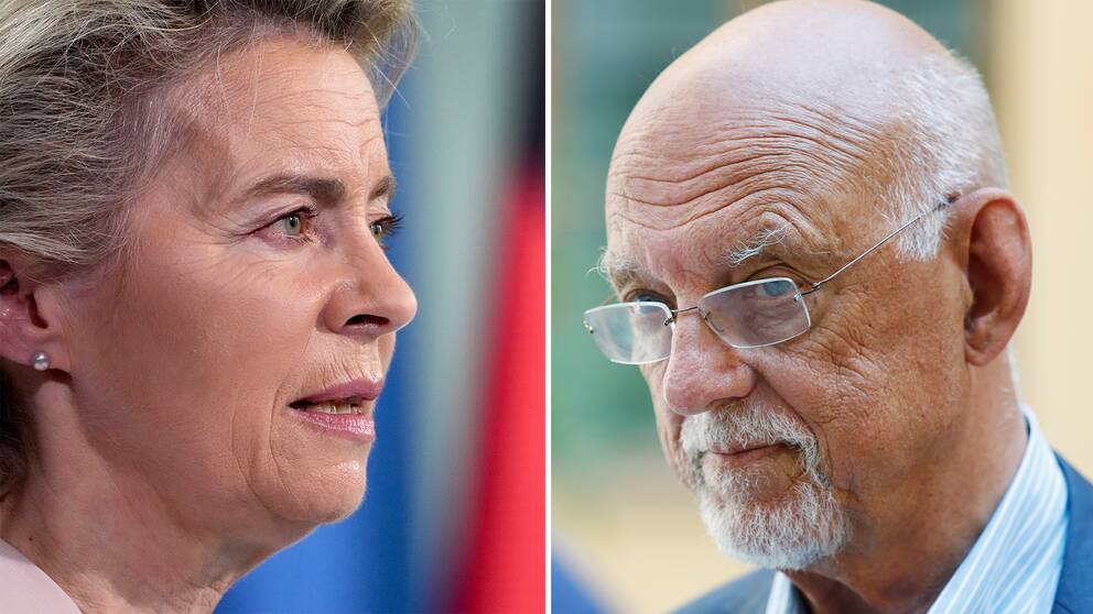 EU-kommissionens Ursula von der Leyen /EU-minister Hans Dahlgren.