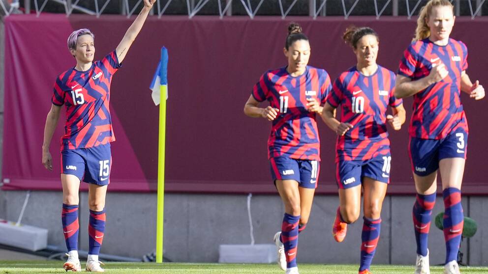 Megan Rapinoe stod för två mål i bronsmatchen.