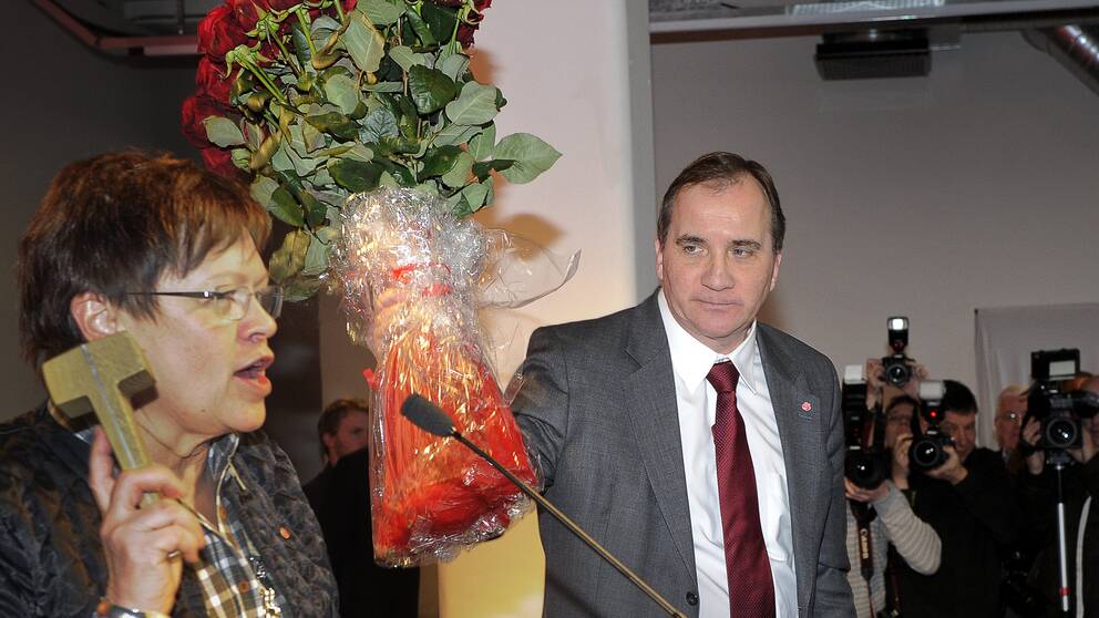 Stefan Löfven fick pressas hårt innan han tackade ja till jobbet att ta över S. Bilden är tagen i januari 2012, då Stefan Löfven valdes till ny partiledare.
