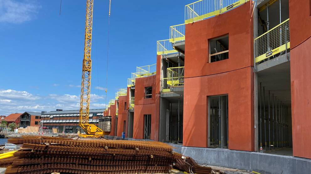 Hus som håller på att byggas