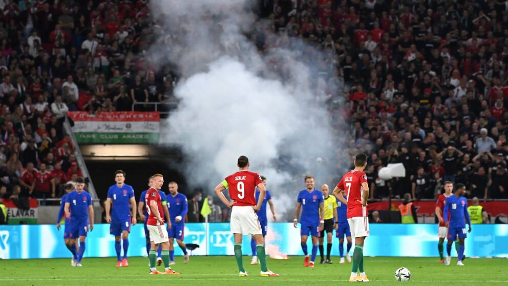 Ungern straffas efter VM-kvalmatchen mot England.