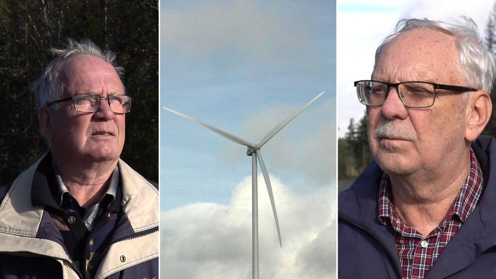 Hör markägarna Ivar Jansson och Sigvard Strutz berätta hur de ser på vindkraftsbygget.