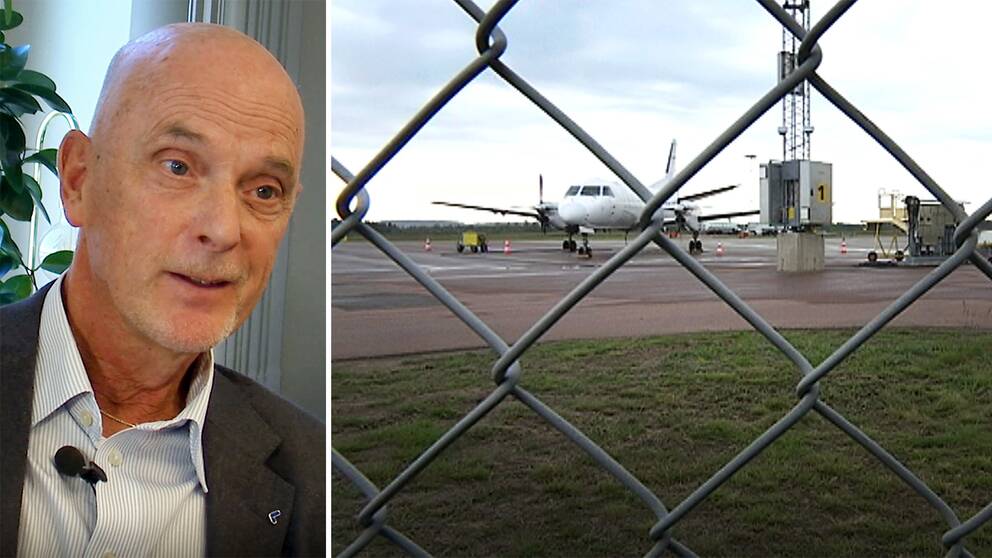 ”Vad vill du att jag ska säga?” säger Karlstad airports styrelseordförande Mikael Lundström – starta klippet för att se hur han svarar när SVT frågar honom om fakturorna för advokattjänster.