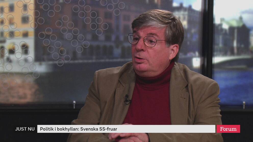 Författaren Christoph Andersson intervjuas om sin bok Svenska SS-fruar.
