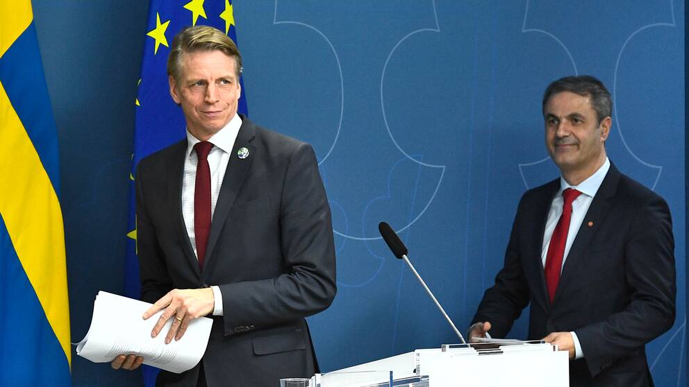 miljö- och klimatminister Per Bolund (MP) och näringsminister Ibrahim Baylan (S).