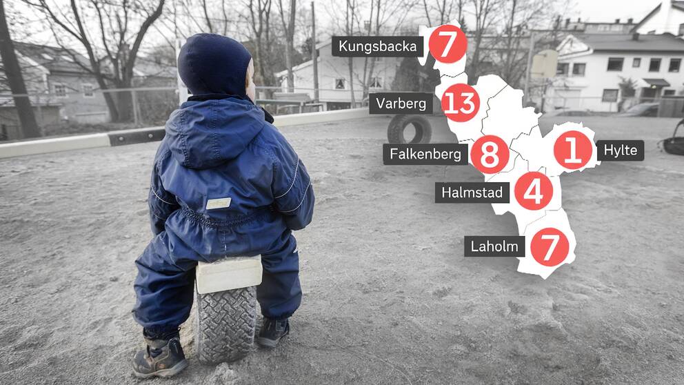 Kartan visar hur många barn från respektive halländsk kommun som väntar på att bli placerade i familjehem – starta klippet för att höra vad det innebär.
