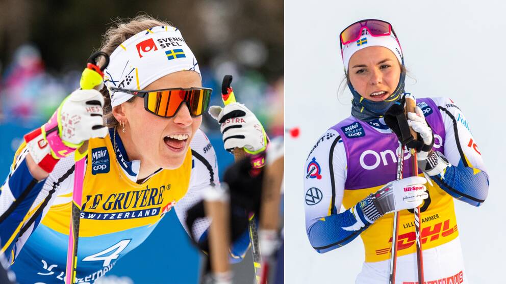 Anna Dyvik (till vänster) går en kamp med Johanna Hagström (till höger) om en plats till OS.