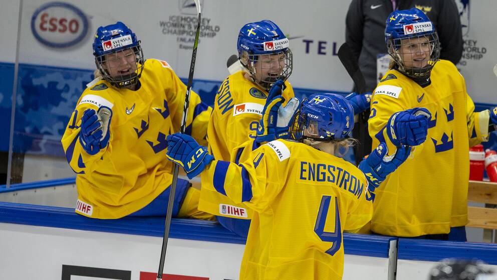 Damkronorna under VM 2019.