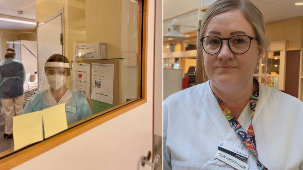 Enhetschefen Elin Andersson vid Örnsköldsviks sjukhus.