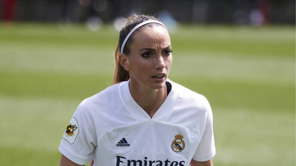 Kosovare Asllani i Real Madrid-tröjan.
