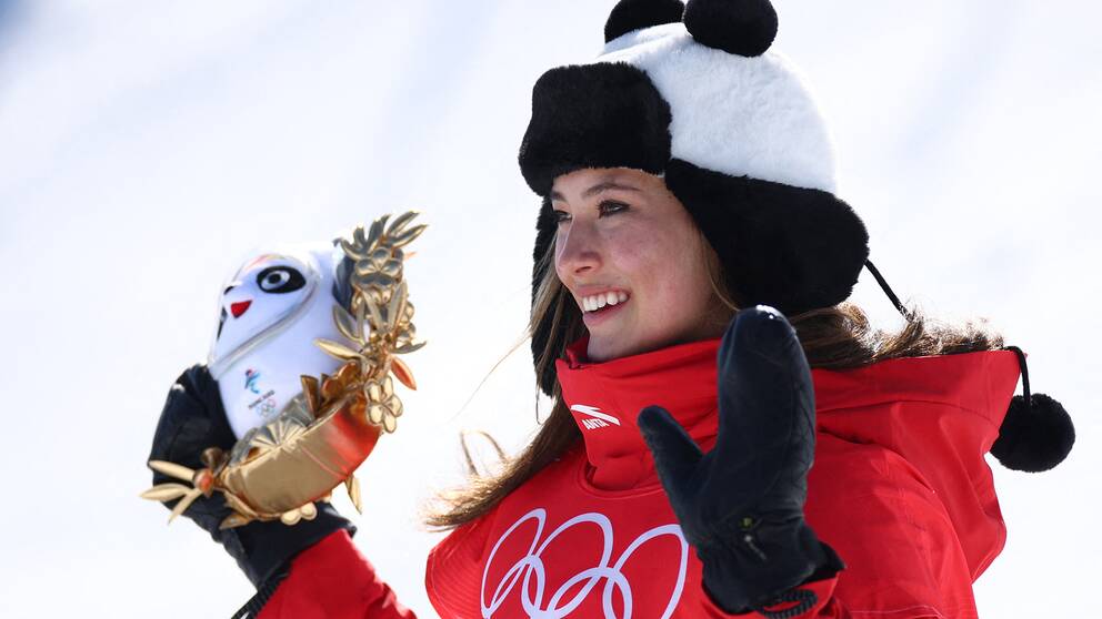 Eileen Gu bärgade sitt andra OS-guld i Peking.