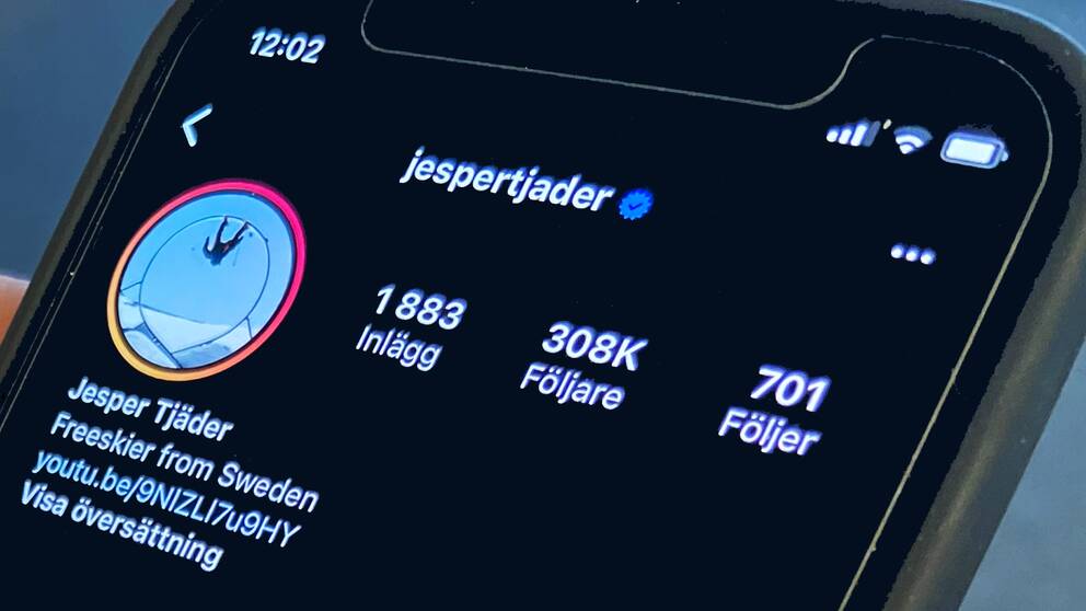 Men sina 308 000 följare på Instagram är Sápmis Jesper Tjäder största i Sveriges OS-trupp.