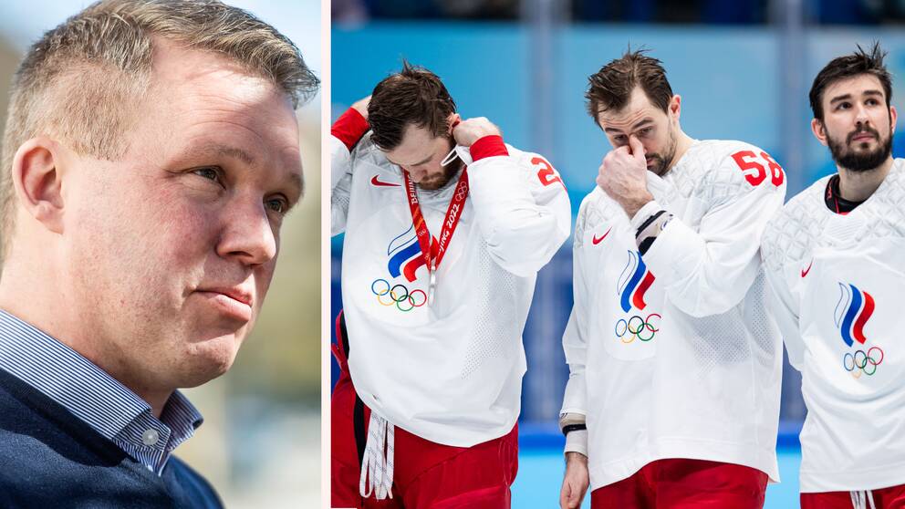Anders Larsson var med och fattade beslutet om att stänga av Ryssland från den internationella ishockeyn.