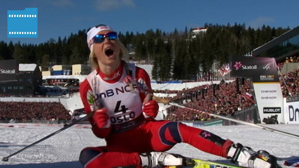 Therese Johaug tog sin första seniorseger under VM 2011.