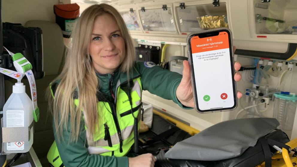 Anna Granström, som både är ambulanssjuksköterska och projektledare för sms-livräddarappen är nöjd med året som gått.