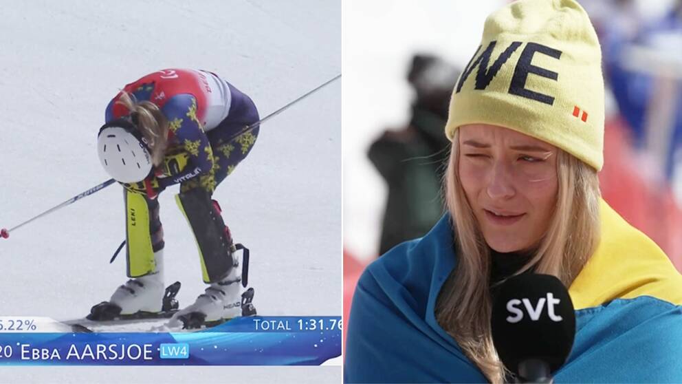 Ebba Årsjö tog guld i slalomen.