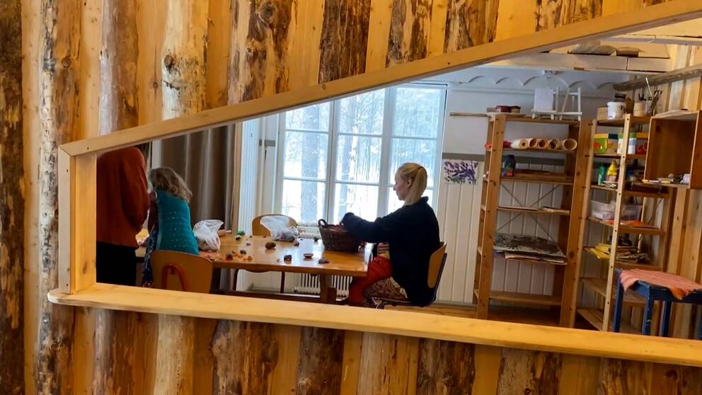 Förskola i kooperativa byn Skogsnäs.