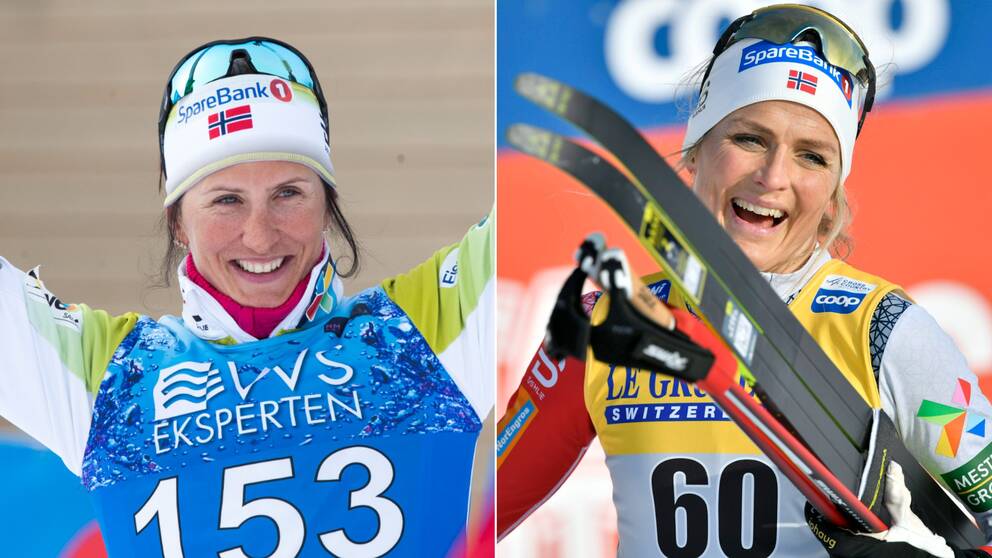 Marit Björgren och Therese Johaug.