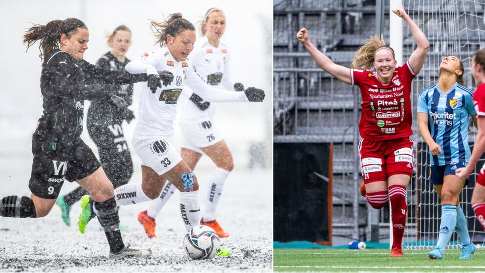 Jubel i damallsvenskan från första omgången.