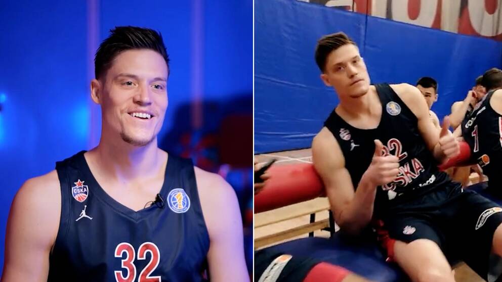Här är de första bilderna på Jonas Jerebko i CSKA Moskva SVT Sport