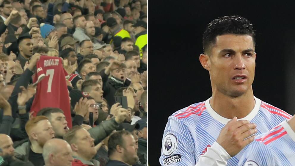 Liverpool-publiken hyllade Cristiano Ronaldo.