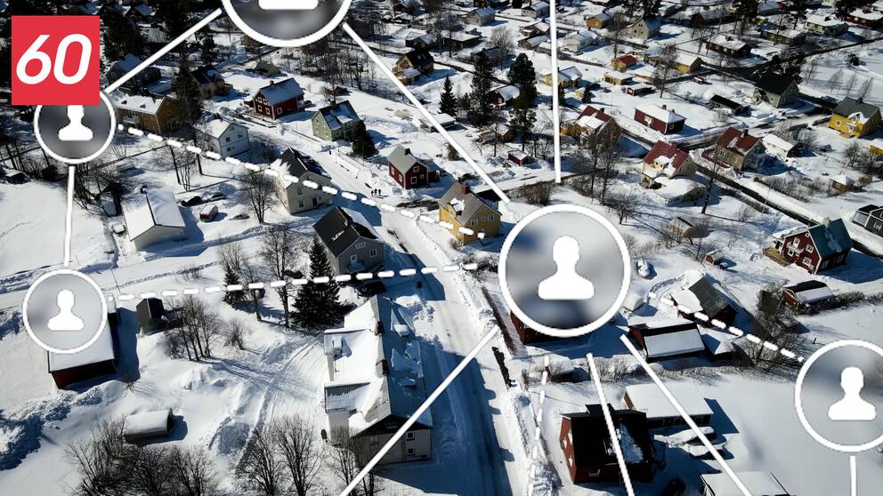 Hus uppifrån boliden