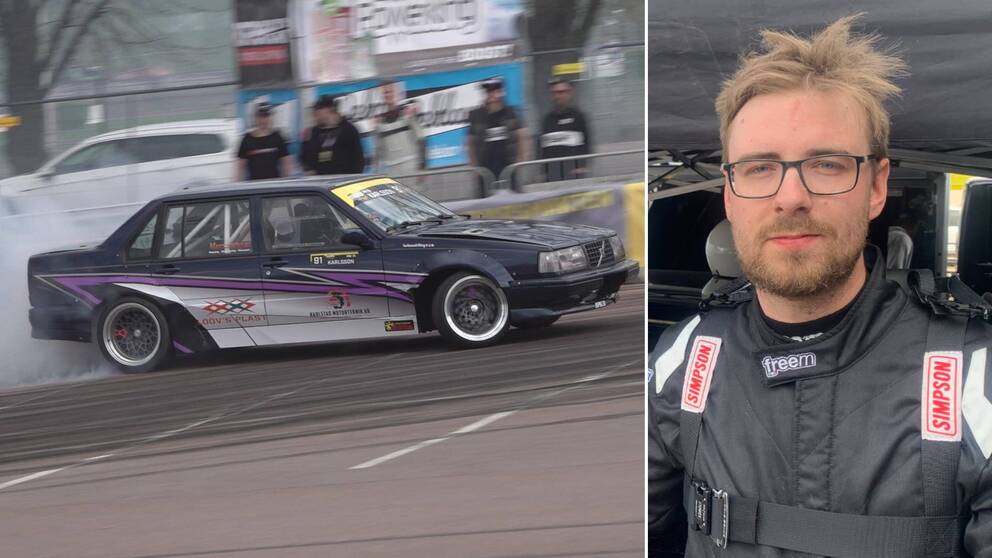 Bilar som spinner så att däcken ryker – det är en del av motorsporten drifting. Kilsbon Pontus Karsson tävlar under helgens tävlingar i Karlstad.