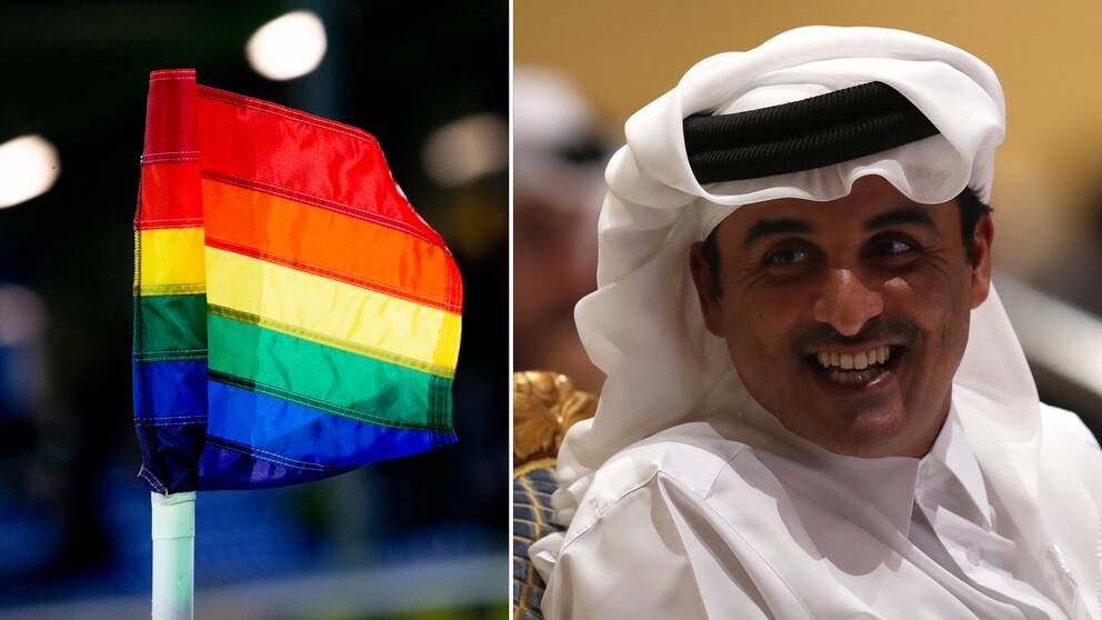 Tamim bin Hamad al-Thani slår fast att homosexuella par är välkomna till landet.