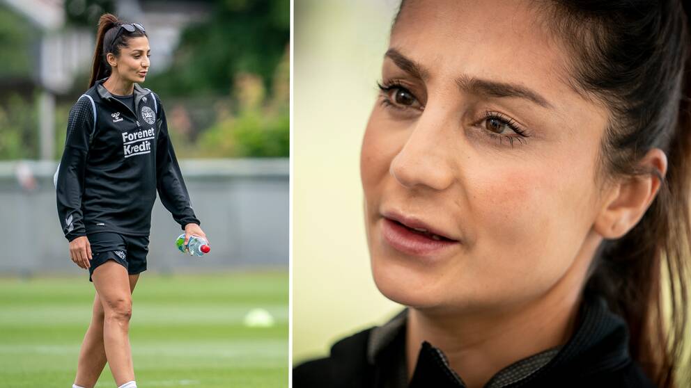 Nadia Nadim talade ut om Qatar-samarbetet inför EM i fotboll.