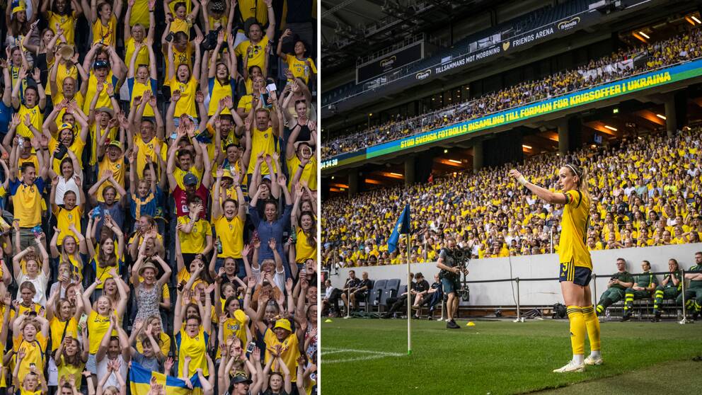 Publikrekord när Sverige EM-genrepade mot Brasilien.