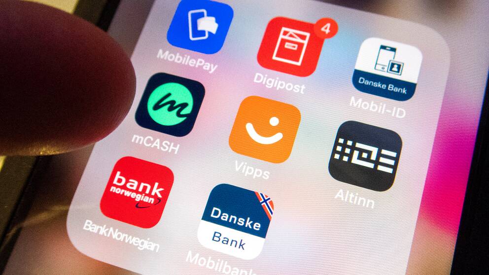 Illustrationsbild: Norska bankappar, inklusive Mobil-id som nu har hackats.