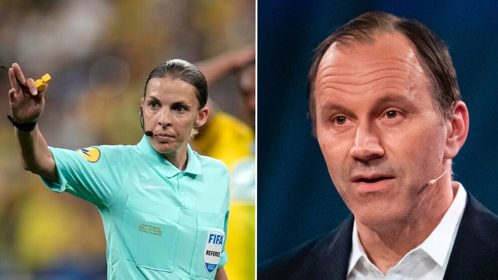 Jonas Eriksson är skeptisk till att franska domaren Stephanie Frappart dömer Sverige-matchen.