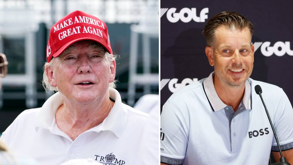Donald Trump och Henrik Stenson.