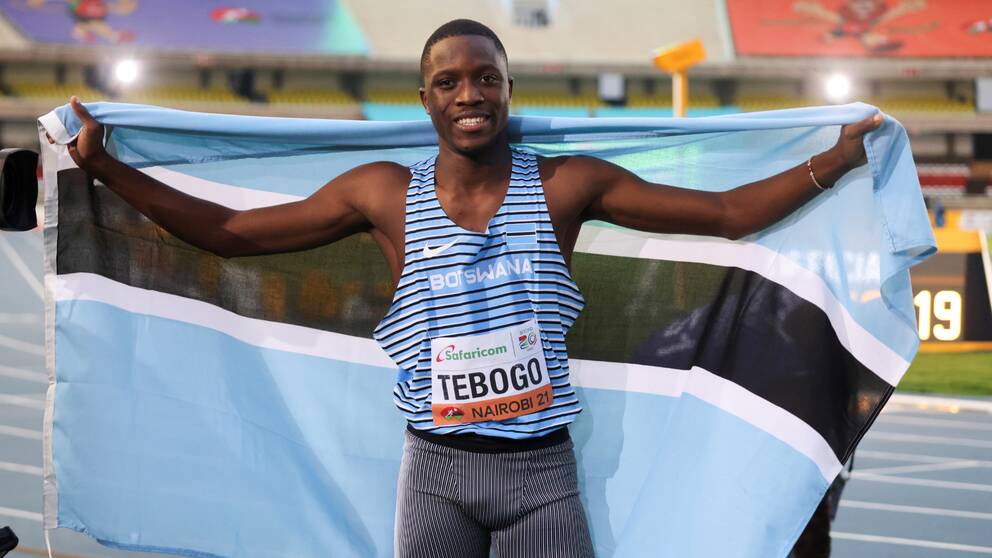 Letsile Tebogo fick, precis som förra året, fira JVM-guld.