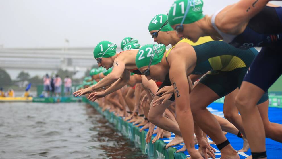Triathlontävlingarna på OS i Tokyo.