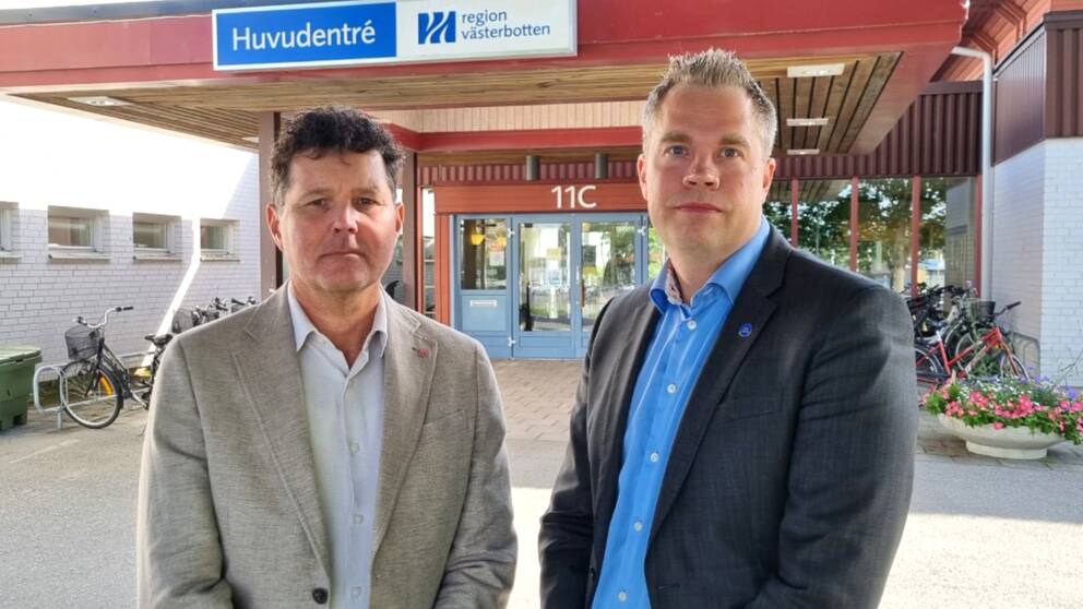 Peter Olofsson (S) och Nicklas Sandström (M) regionråd Västerbotten