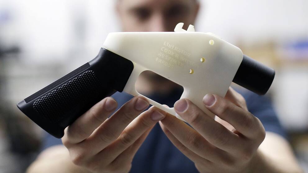 Fler och fler hemmagjorda 3D-vapen konfiskeras av polisen. Arkivbild.