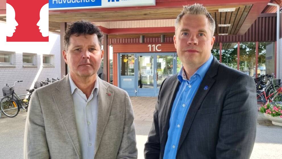 Peter Olofsson (S) och Nicklas Sandström (M) regionråd Västerbotten