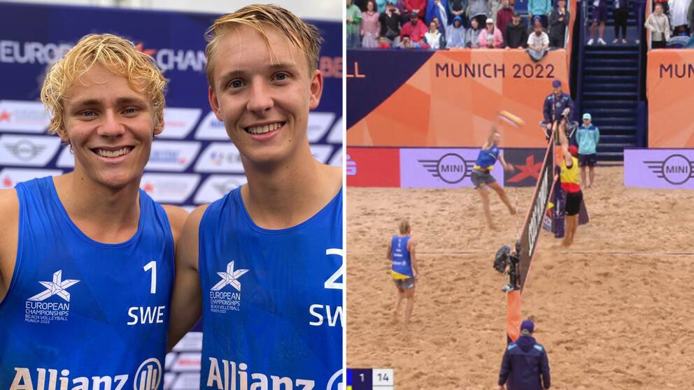 Hellvig och Åhman skrev svensk beachvolleybollhistoria – vidare till semifinal • Se avgörandet
