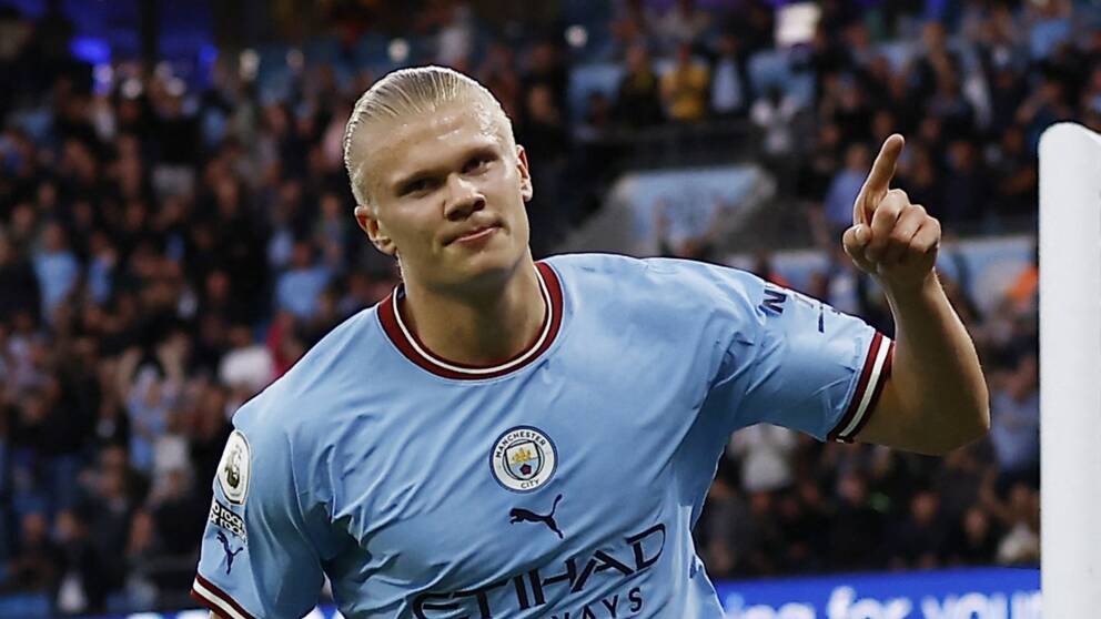 Haaland med hattrick mot Nottingham.