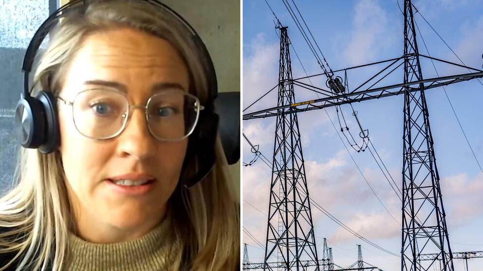 Pengar och elledningar i en splitbild