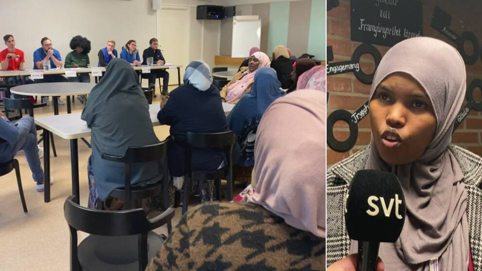 Politisk debatt i Bredsand, Sabah Abdi Ali.