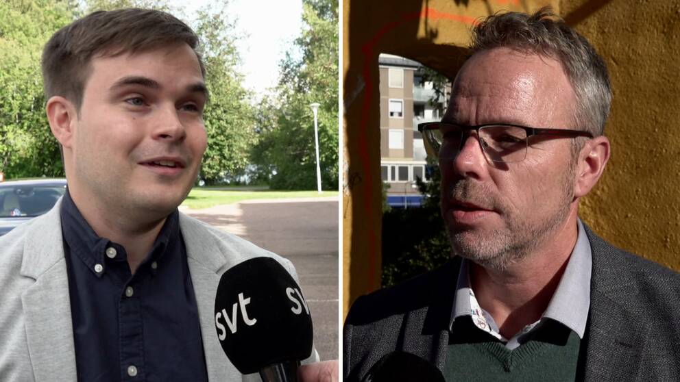 En bildsplitt med de inblandade politikerna.