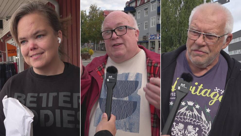 Tre boende i Leksand kommenterar valet.