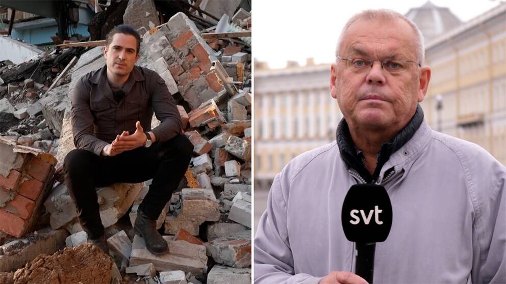 SVT:s utrikesreporter Carl Fridh Kleberg och Rysslandskorrespondent Bert Sundström.